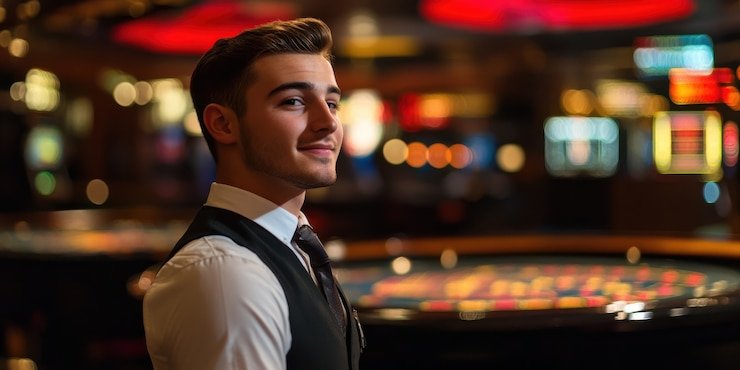 Baccarat game in progress on ibcmax login live studio